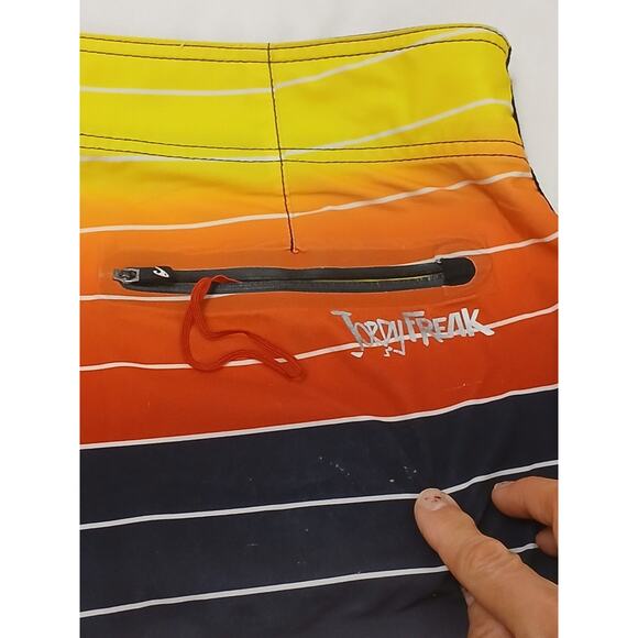 O'Neill Jordy Smith Freak Collection Board Shorts Mens 36 Rasta Raggae Tropical - Picture 15 of 16